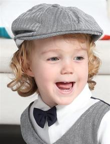 img 2 attached to 👶 Stylish Infant Newsboy Accessories: A Paperboy Look for Boys, 0-12 Months