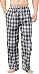 img 4 attached to Bintangor Cotton Elastic Waistband Men's Pajama Set - Clothing for Sleep & Lounge