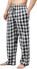 img 3 attached to Bintangor Cotton Elastic Waistband Men's Pajama Set - Clothing for Sleep & Lounge