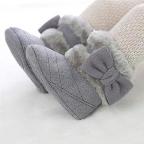 img 3 attached to 👶 Timatego Baby Snow Boots - Cozy Soft Sole Toddler First Walker Shoes for Winter, Non-slip, 3-18 Months