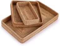 exquisite handmade rattan serving tray - hipiwe's finest tray for elegance and functionality logo