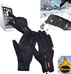 img 1 attached to Windproof Winter Touch Screen Cycling 🧤 Gloves: Thermala Premium Thermal Gloves for Outdoor Sports