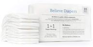 👶 believe diapers: sustainable bamboo & natural plant-based disposable baby diapers - hypoallergenic, biodegradable, size 4 (22-37 lbs), 35 ct logo