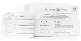img 4 attached to 👶 Believe Diapers: Sustainable Bamboo & Natural Plant-Based Disposable Baby Diapers - Hypoallergenic, Biodegradable, Size 4 (22-37 Lbs), 35 Ct