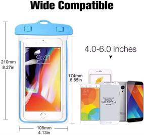 img 3 attached to 📱 3-Pack Waterproof Phone Pouch: Ultimate Protection for iPhone Xs Max/XS/XR/X/8/8plus 7plus/6plus & Samsung Galaxy s8/s8plus/s7