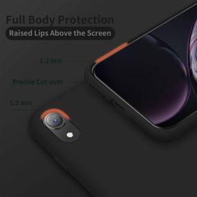 img 2 attached to 📱 Cordking iPhone XR Case: Ultra Slim Silicone Shockproof Phone Case with Soft Anti-Scratch Microfiber Lining - 6.1 inch, Black