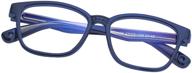 👓 braylenz kids computer glasses | blue light blocker for boys and girls | clear lens | unbreakable frame | ages 3-10 (matte blue) logo
