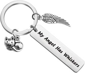 img 4 attached to Bobauna Memorial Keychain Whiskers Sympathy Cats
