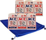 enhanced visibility: bundle of 6 decks of low vision playing cards with very big numbers, includes nylon mesh blue drawstring carry bag логотип