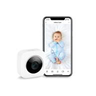 switchbot security indoor camera: 1080p motion detection smart surveillance wifi pet camera for home security with night vision, two-way audio, works with alexa - ideal for baby monitor logo