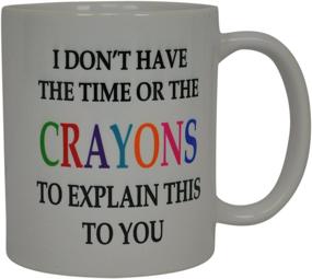 img 3 attached to 🎭 Sarcastic Coffee Mug Crayons: A Hilarious Novelty Cup for an Amusing Workday