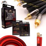 elite audio 0 gauge 100% copper pro amp kit ea-prok0: ultimate 5000 watt amplifier wiring kit with premium ofc copper wire, rca interconnects, and speaker wire logo