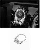 💎 silver crystal bling auto start engine ignition button knob ring sticker for mercedes-benz - topdall compatible logo