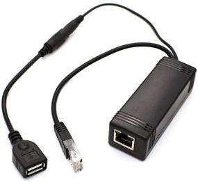 img 2 attached to 💡 Enhance Connectivity: PLUSPOE Micro USB Active PoE Splitter for Remote USB Power Over Ethernet - Perfect for Tablets, Dropcam, Nest Cam, and Raspberry Pi – Compatible with 10/100M PoE Switches or PoE Injectors