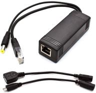 💡 enhance connectivity: pluspoe micro usb active poe splitter for remote usb power over ethernet - perfect for tablets, dropcam, nest cam, and raspberry pi – compatible with 10/100m poe switches or poe injectors logo