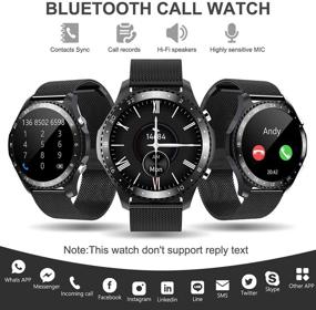 img 3 attached to 2021 Smart Watch with Call, Health Tracker, Sleep Monitoring, Message Alert, Music Control | Waterproof Smartwatch for Android iOS Phones