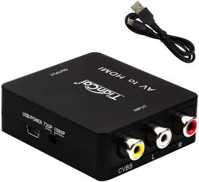 img 4 attached to 🔌 Конвертер Tiancai RCA в HDMI - 1080P Мини 3RCA AV CVBS Композитный адаптер HDMI для телевизора ПК PS3 STB VHS VCR Blue-Ray DVD-плееров (AV2HD)