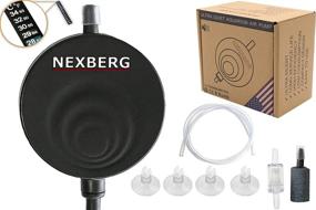 img 4 attached to NEXBERG Aquarium Air Pump: Mini Piezo Air Pump for Fish Tanks up to 13 gal - Super Quiet &lt;35dB, Ultra Silent Nano Energy Saving 1W with Free Thermometer, Check Valve and More!