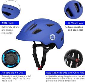 img 3 attached to XJD Toddler Helmet: Adjustable Safety Helmet for Kids Boys Girls - Ideal for Cycling, Scooter, Skateboarding and More - Lightweight, Multi-Sport Helmet for Children Age 1+