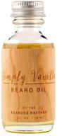 🧔 1oz simply vanilla beard oil - natural jojoba, grapeseed, and argan oils - moisturizing and amazing scented beard oil logo