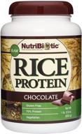 🍫 nutribiotic rice protein chocolate: premium quality and rich flavor – 1 lb 6.9 oz. logo