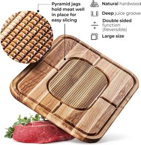 img 2 attached to Meat Cutting Board - 17.5x11.5 Inches