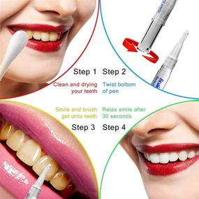 img 2 attached to 💎 2 Instant Teeth Whitening Pens - Hydrogen Peroxide Gel, No Sensitivity, Effective & Painless, Travel-Friendly, Beautiful White Smile - 20+ Uses