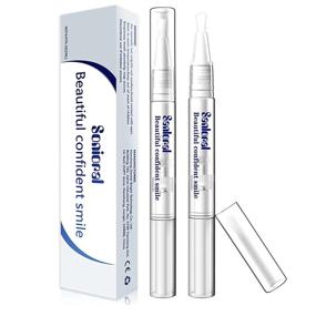 img 4 attached to 💎 2 Instant Teeth Whitening Pens - Hydrogen Peroxide Gel, No Sensitivity, Effective & Painless, Travel-Friendly, Beautiful White Smile - 20+ Uses