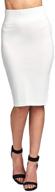 👗 khanomak women's basic bodycon pencil skirt - essential clothing for women logo