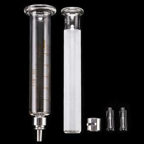 img 1 attached to High-Quality Gufastoe Pack Laboratory Glass Syringes: Precision and Durability for Research Needs