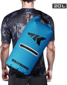 img 3 attached to 🌊 KastKing Cyclone Seal Dry Bag: Ultimate Waterproof Solution with Phone Case & Front Zippered Pocket - Ideal for Beach, Fishing, Kayaking, Boating, Hiking, Camping, Biking, and Skiing