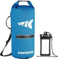 🌊 kastking cyclone seal dry bag: ultimate waterproof solution with phone case & front zippered pocket - ideal for beach, fishing, kayaking, boating, hiking, camping, biking, and skiing logo