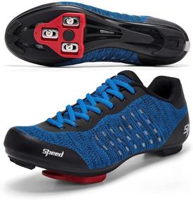 img 4 attached to Cycling Mountain Indoor Riding Exercise Men's Shoes
