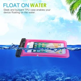 img 3 attached to MoKo Waterproof Phone Pouch [3 Pack], Floatable Case Dry Bag with Lanyard Armband - Compatible with iPhone 13/13 Pro Max/12/12 Pro Max/11 Pro, X/Xr/Xs Max,8, Samsung S21/S10/S9