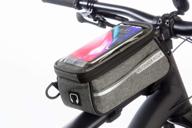 🚴 versatile bike phone holder bag: easy transition to fanny pack or crossbody bag - sensitive touchscreen - water resistant - top tube bike bag - fits iphone and samsung - bicycle mount phone pouch logo