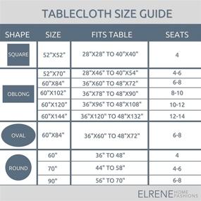 img 1 attached to 🌪️ Elrene Fashions Alluring Swirls Tablecloth