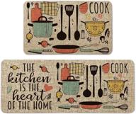 🍽️ artoid mode kitchen mats set: seasonal cooking sets for home kitchen - 17x29 and 17x47 inch logo