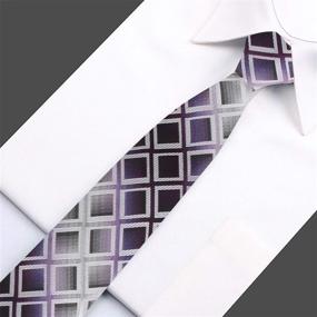 img 1 attached to 👔 Stylish and Trendy Dan Smith DAE7C10D Checkered Microfiber Boys' Accessories and Neckties - Perfect for Any Occasion!