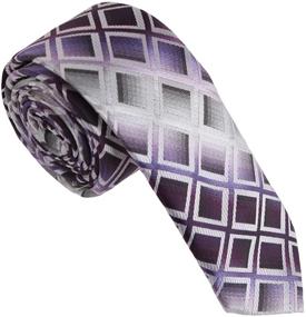 img 4 attached to 👔 Stylish and Trendy Dan Smith DAE7C10D Checkered Microfiber Boys' Accessories and Neckties - Perfect for Any Occasion!