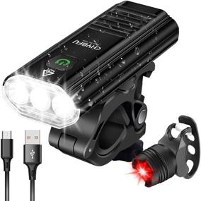 img 4 attached to 🚲 CHYBFU USB Rechargeable Bike Light Set - 1800 Lumens Super Bright Headlight and Tail Light with 5 Light Modes - IPX6 Waterproof LED Bicycle Light for Road and Mountain Bikes