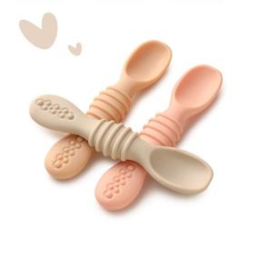 img 4 attached to 🍽️ Silicone Weaning Utensils for Toddlers - Food Service Equipment & Supplies by Jocate