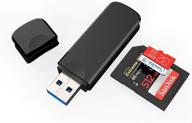 📷 casolu usb 3.0 sd card reader - micro sd card reader - tf card reader - 2-in-1 card reader for sd/tf - camera card reader logo