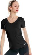 👚 zengjo women's yoga workout running shirt: stylish short sleeve athletic top logo