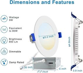 img 2 attached to 💡 Ultra-Thin Recessed Lighting Junction with Enhanced Brightness