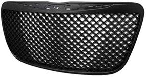 img 1 attached to 🛡️ Armordillo USA 7147539 Mesh Grille - Gloss Black for 2011-2014 Chrysler 300/300C: Upgrade Your Style