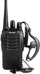 img 3 attached to 📞 Ansoko Rechargeable Walkie Talkies: Long Range Two Way Radios with Earpiece and Charger (3 Pack)
