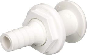 img 4 attached to 🔌 Attwood 3873-3 Polypropylene Straight Thru-Hull Connector - Premium White Finish