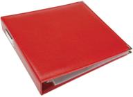 📚 we r memory keepers classic leather d-ring album 12x12, real red - enhanced for seo logo