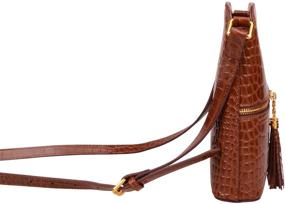 img 1 attached to Ainifeel Genuine Leather Crossbody Leather Women's Handbags & Wallets for Crossbody Bags