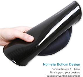 img 1 attached to Ergonomic Design Mouse Pad With Wrist Rest Support Computer Accessories & Peripherals